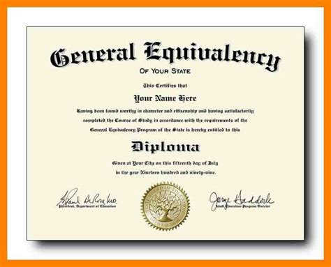 free fillable ged certificate.